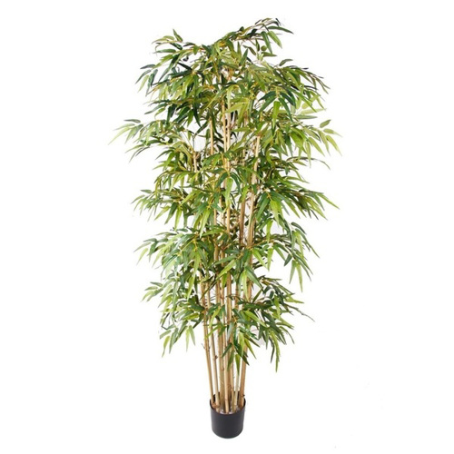 Bambus artificial Deluxe x15 in ghiveci - 205 cm
