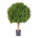 Buxus artificial decorativ Ø 80cm Boxwood in ghiveci - 95 cm