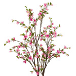 Copac artificial cu flori Magnolia roz-crem - 170 cm
